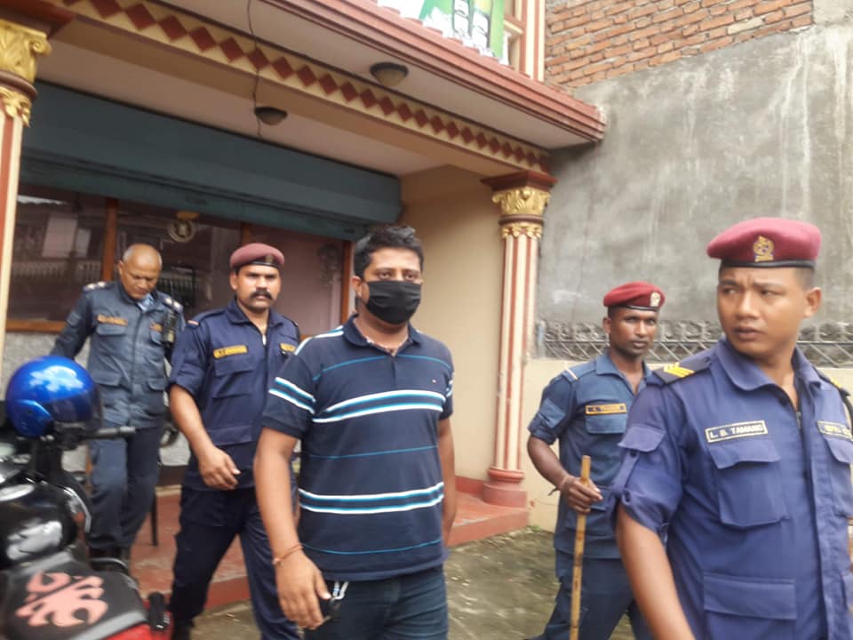 arrested namraj subedi nepali congress nuwakot
