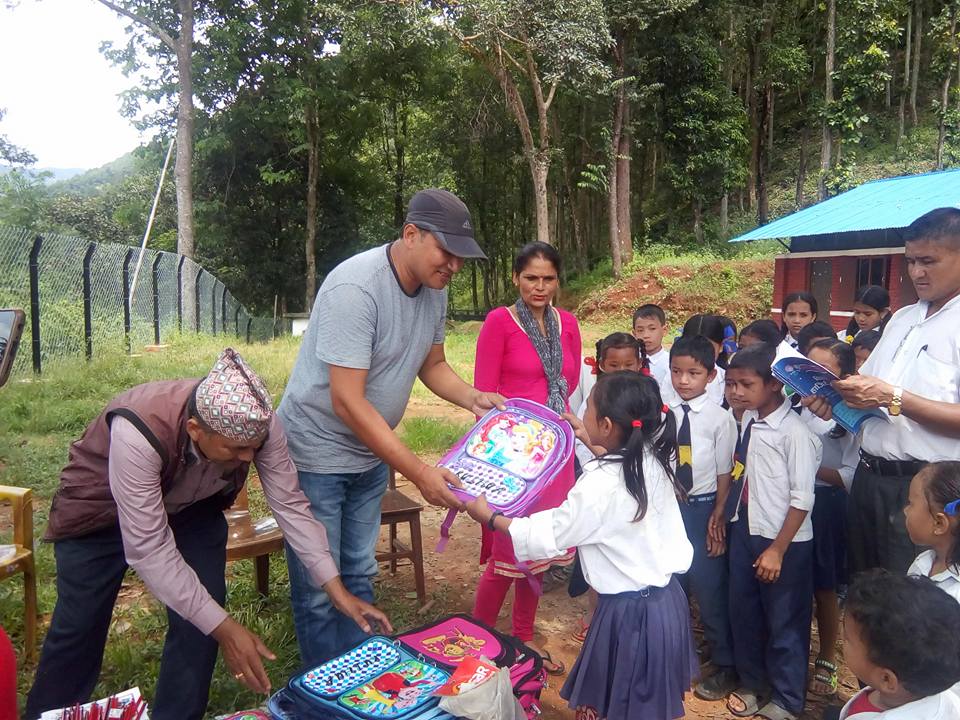 education material distribution lenin ranjit ward1 bidur nuwakot