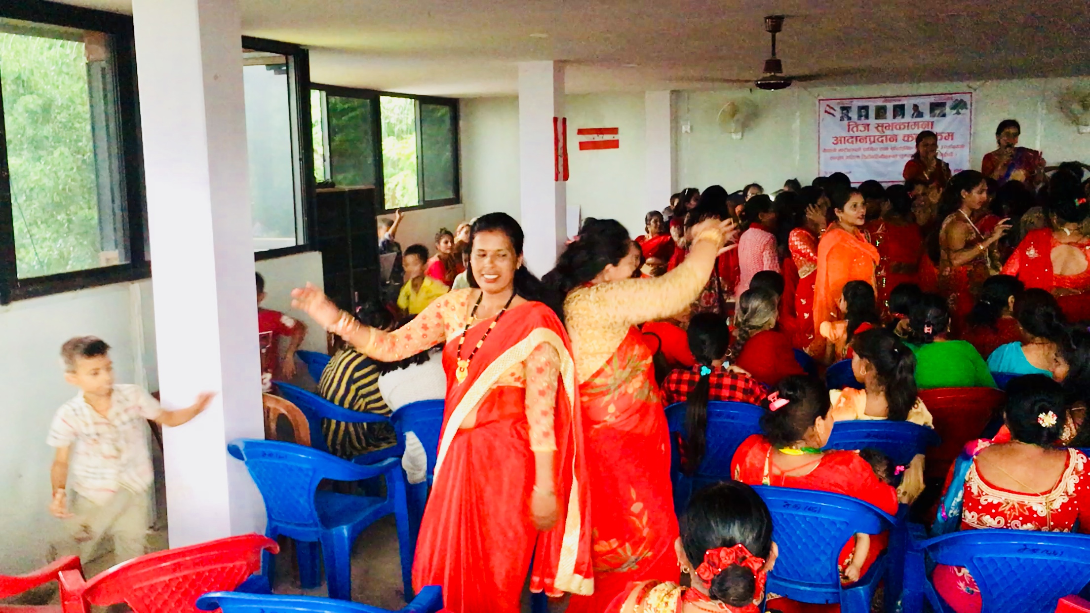 Dancing a teej festival Apsara Thapa Nuwakot
