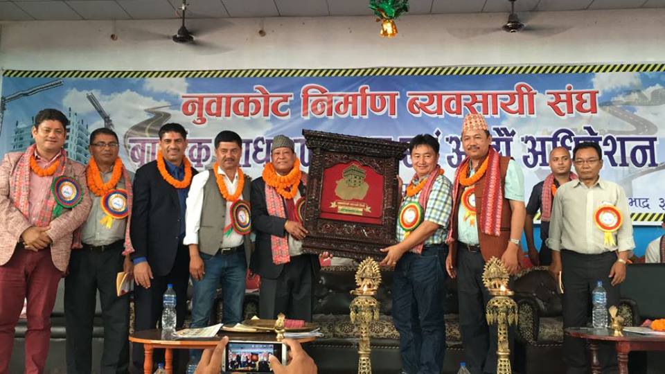 Bishnu Bhai shrestha president of nepal contractor association