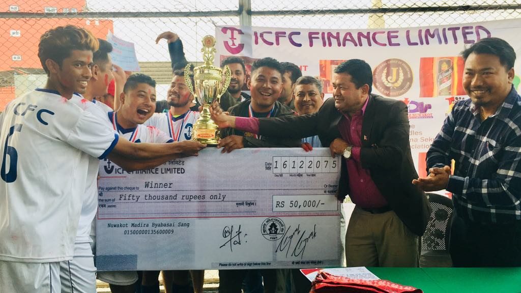 first nuwakot futsal cup winner