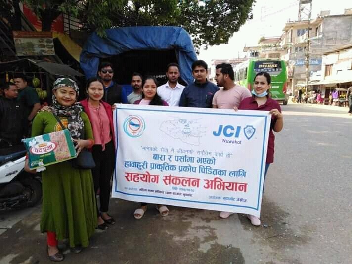 nuwakot jci flood victim program bara and parsa