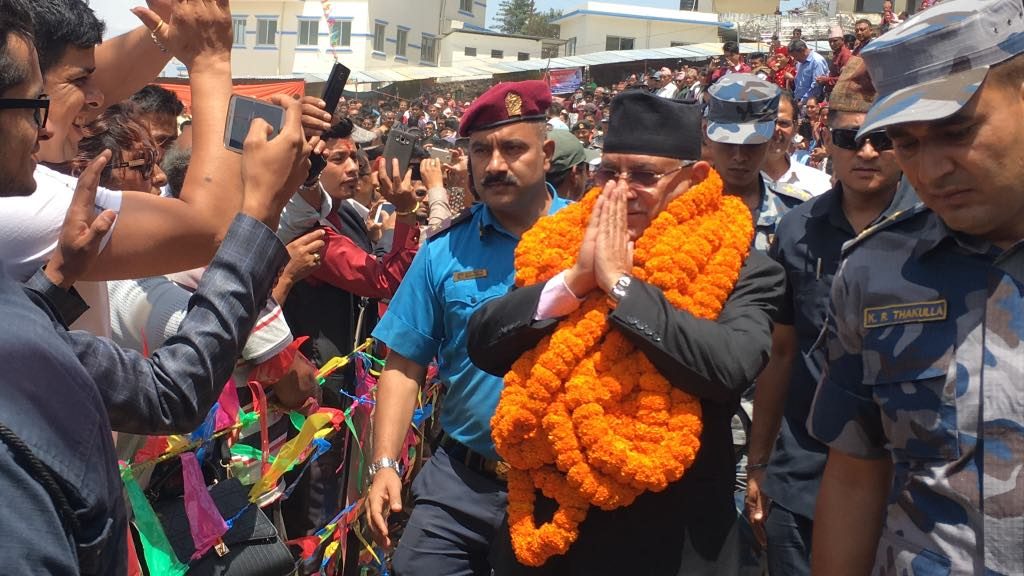 puspa kamal dahal prachanda nuwakot