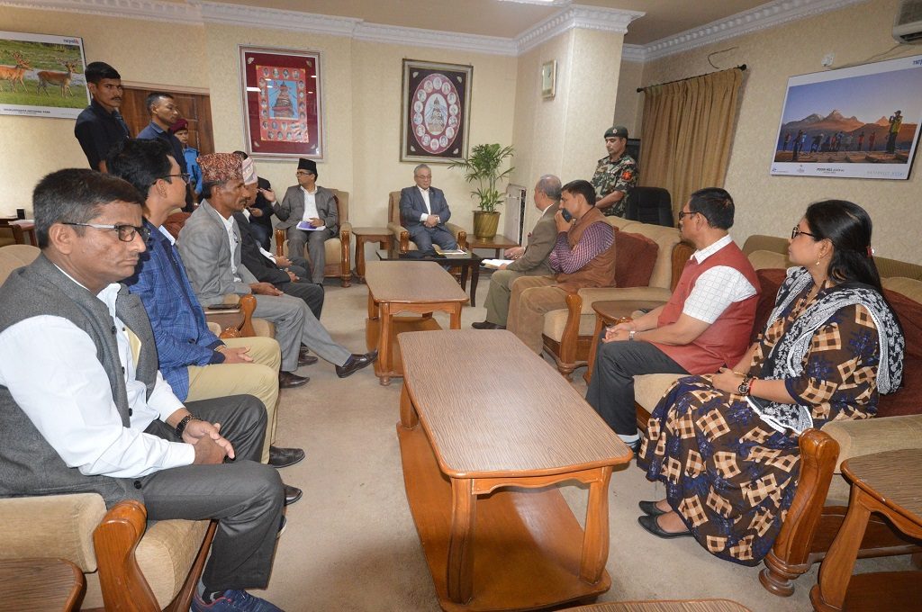 meeting with home minister ram bahadur thapa badal
