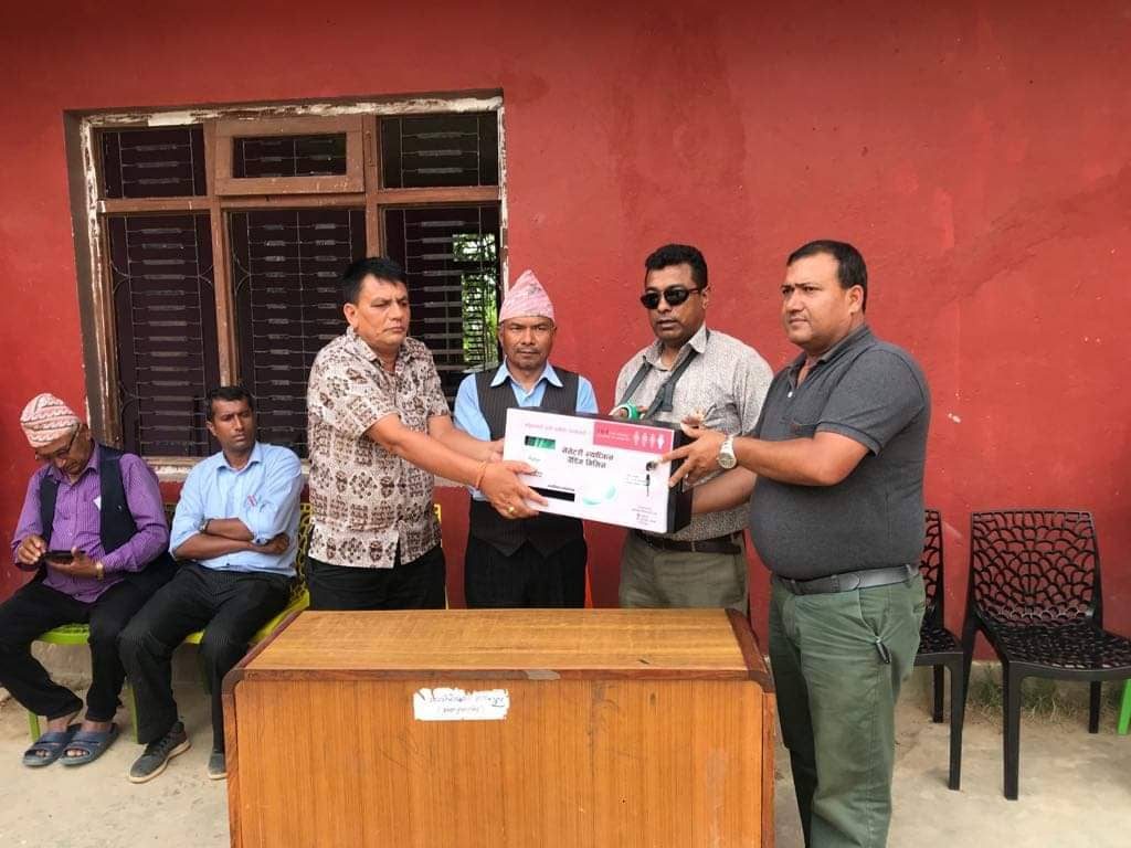 sanitary pad machine distribution