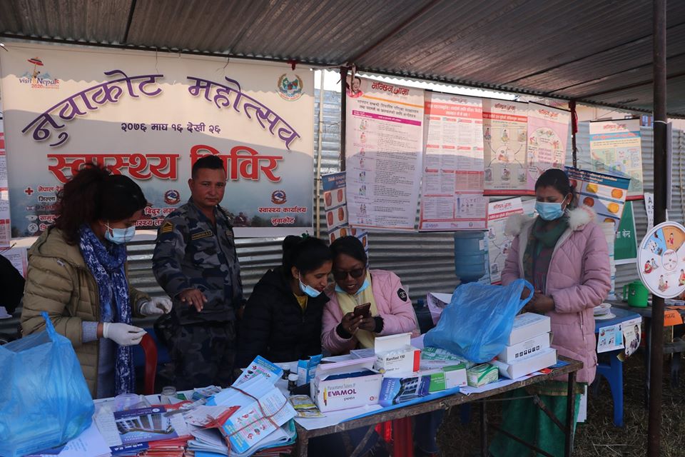 free hiv test and health camp nuwakot mahotsav 2076