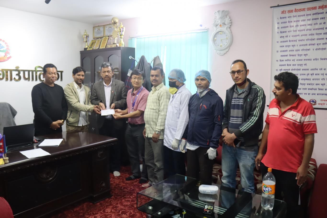 panchakanya rural municipality donate trishuli hospital