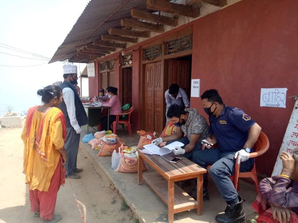belkotgadhi municipality coronavirus food distribution program nuwakot