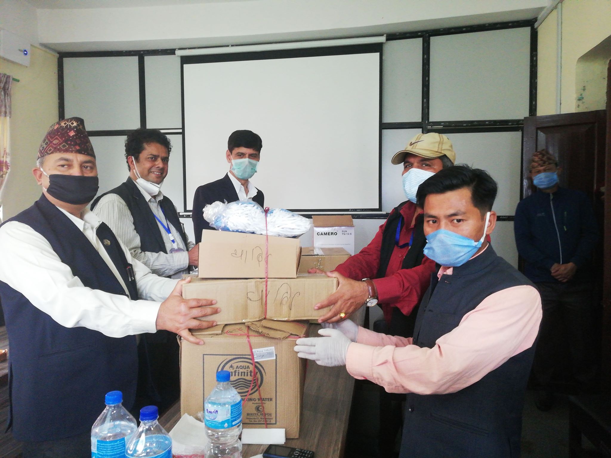health materials donate to bagamati pradesh journalist and media person