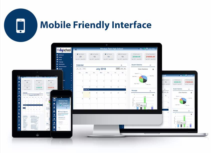 Digi School Global Mobile Friendly Interface