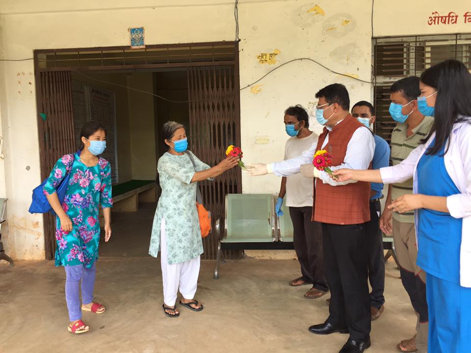 corona virus covid 19 affected two women discharge from nuwakot