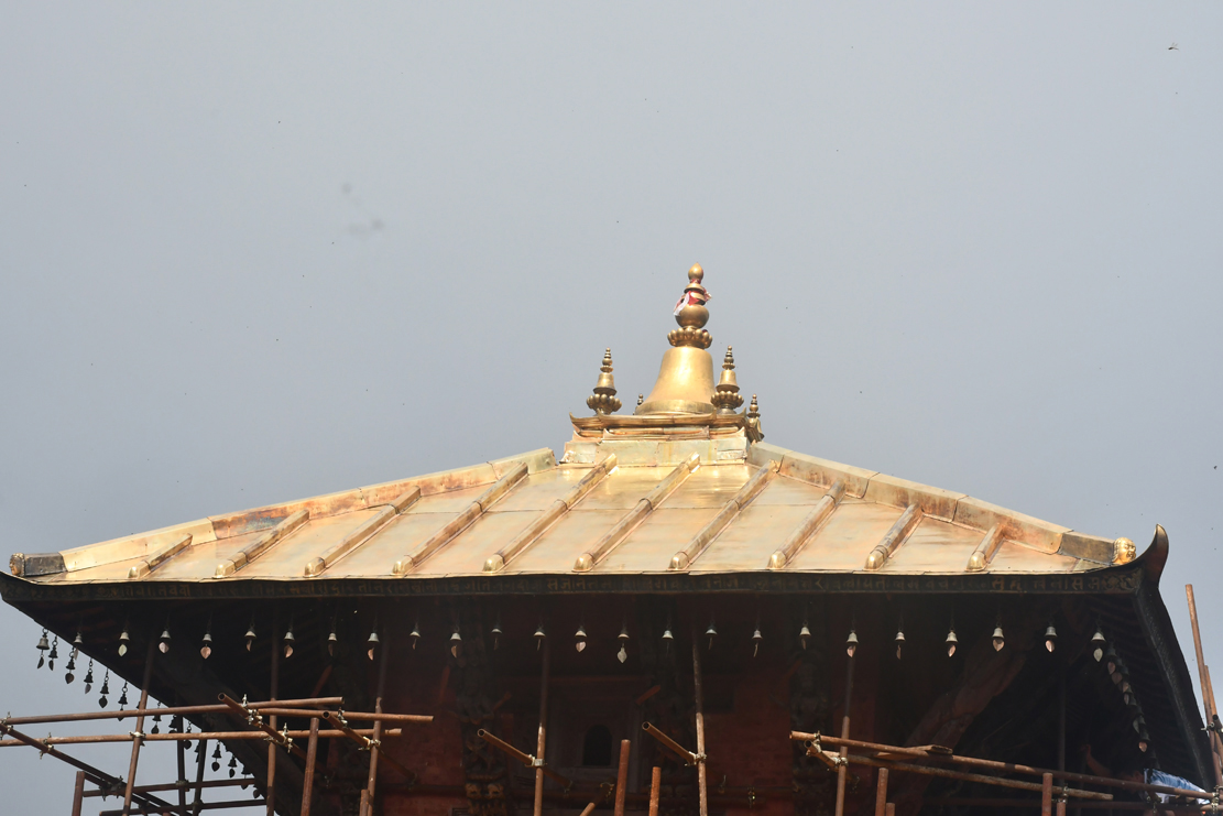 after reconstruction bhirabi devi mandir nuwakot trishuli