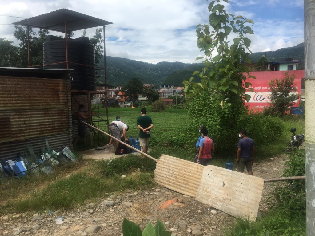 bidur drinking water supply in restricted area