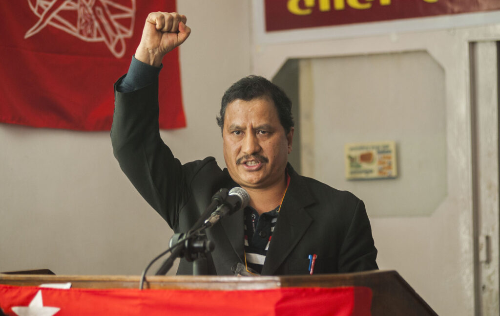 Netra Bikram chand 'Biplap' general secretary of CPN-UML Maoist