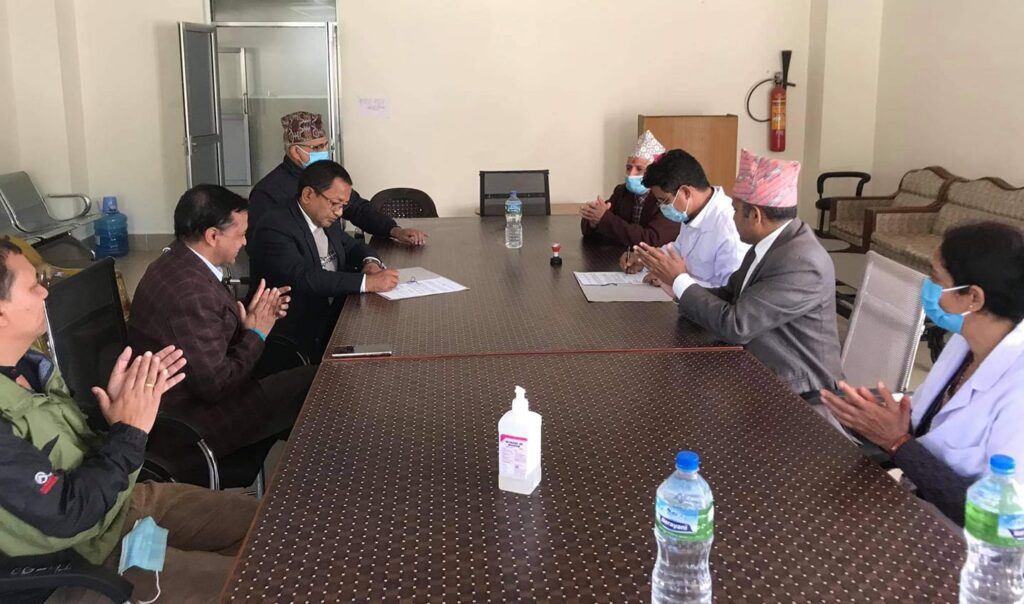 patan hospital and trishuli hospital signed to service