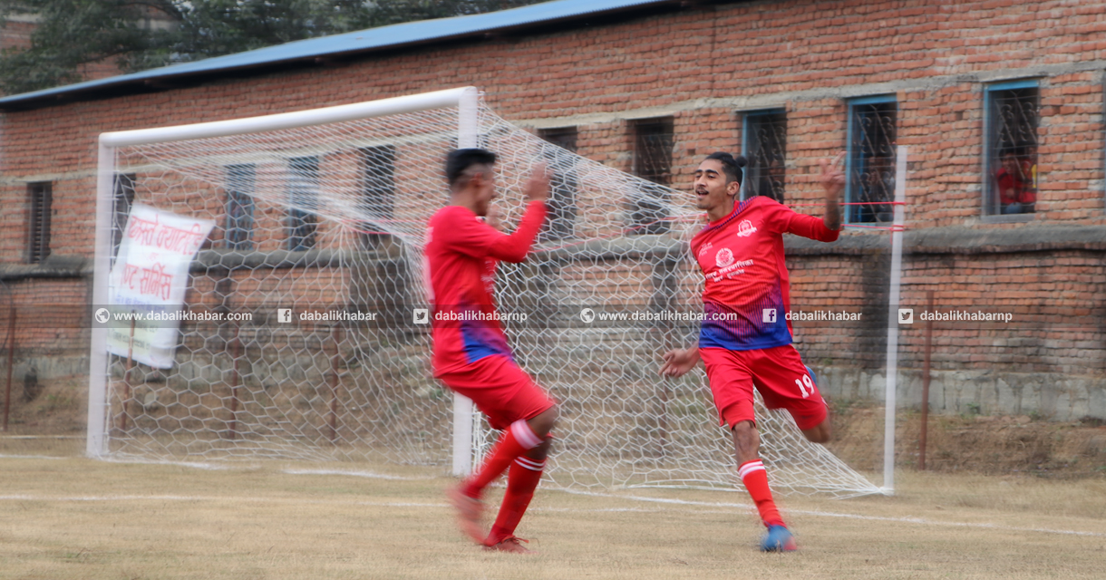 bagamati league football nuwakot united footballer hardik bhandari