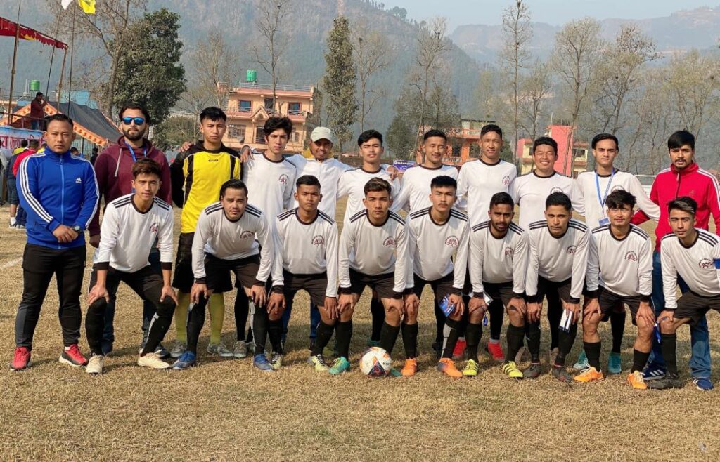 dhading football team bagamati preadesh league footall tournament