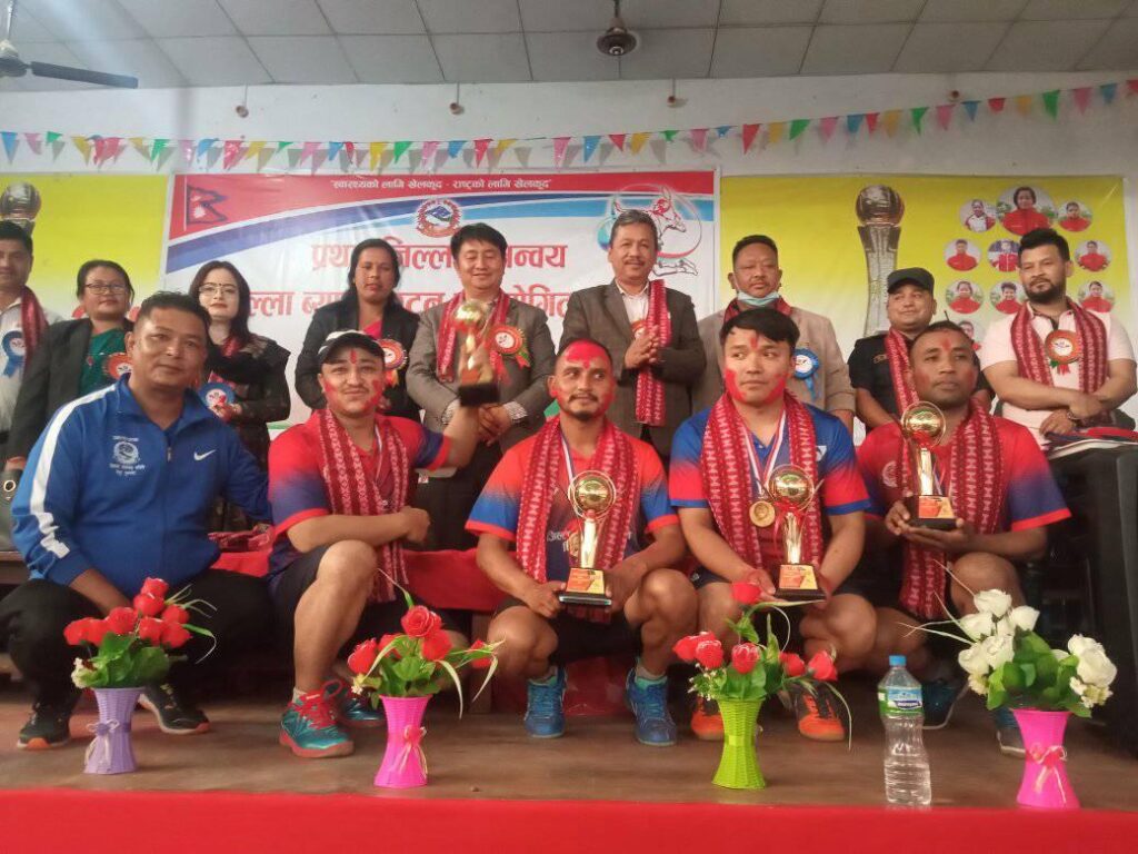 first district cordinatino badminton competition nuwakot