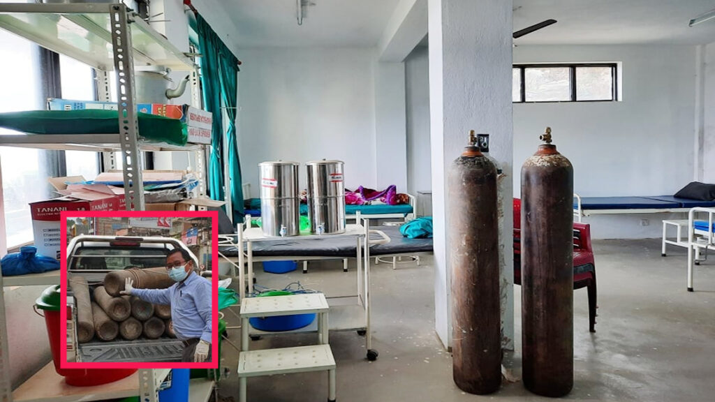kispang rural municipaliyt isolation bed with oxygen setup in nuwakot