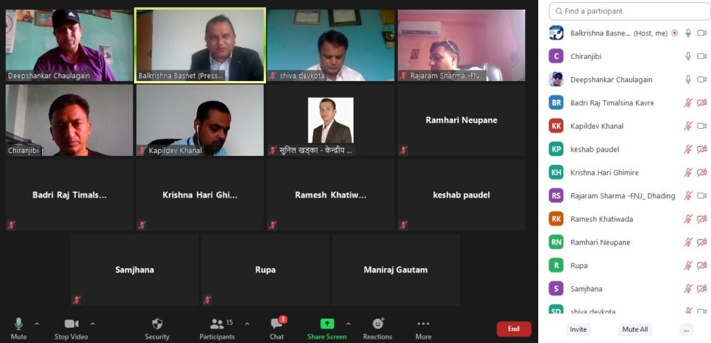 press virtual meeting bagamati