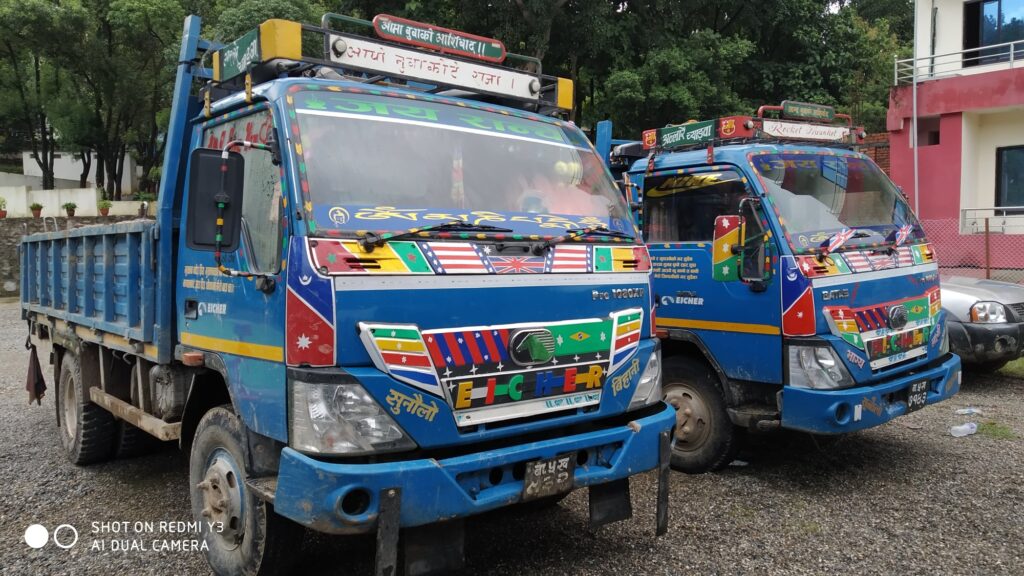 arrested to two Eicher vehicle