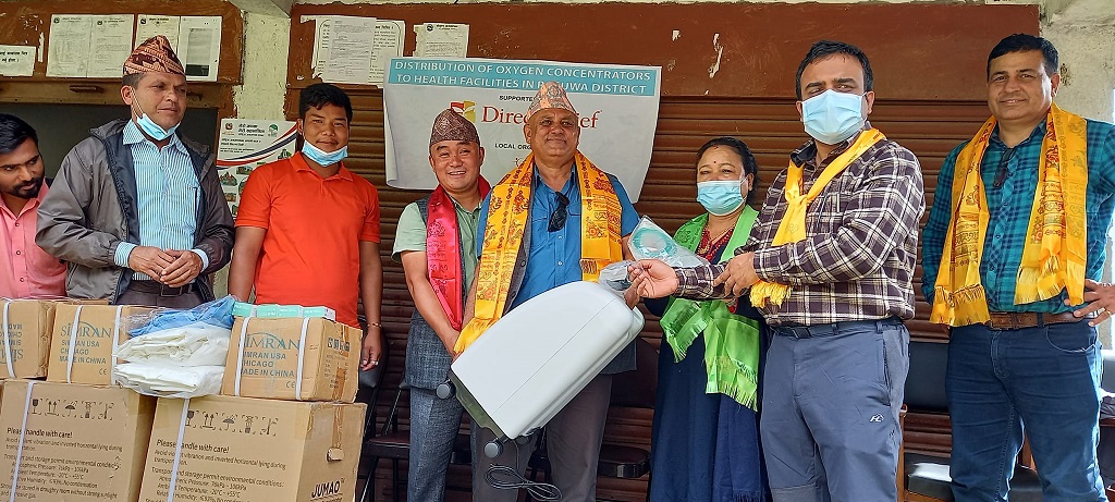 health equipment handover to Rasuwa ward no 6
