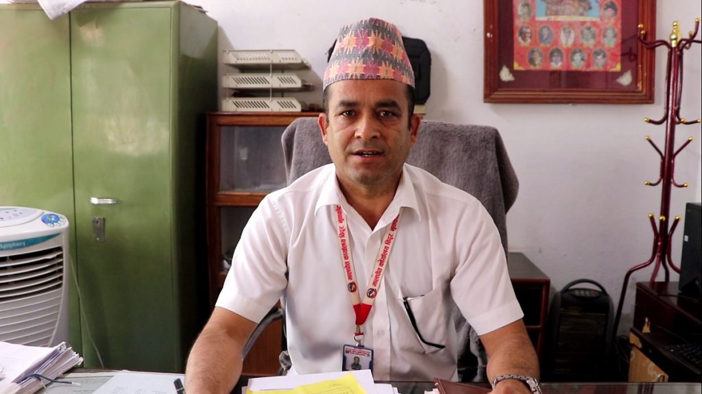 homnath sedhain officer of malpot nuwakot