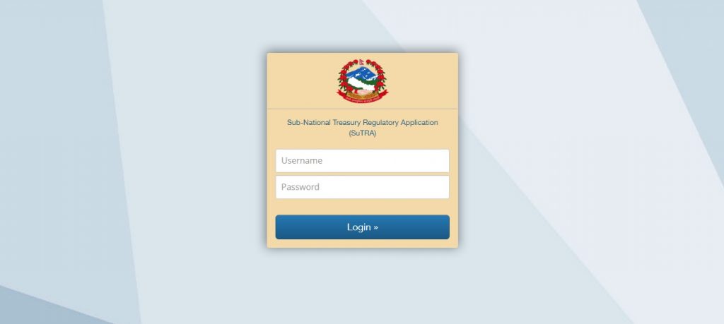 Sub-National Treasury Regulatory Application SuTRA
