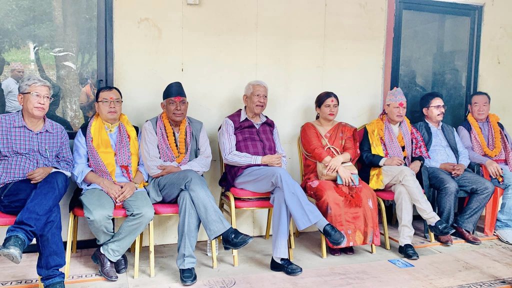 election cadidates in election office nuwakot