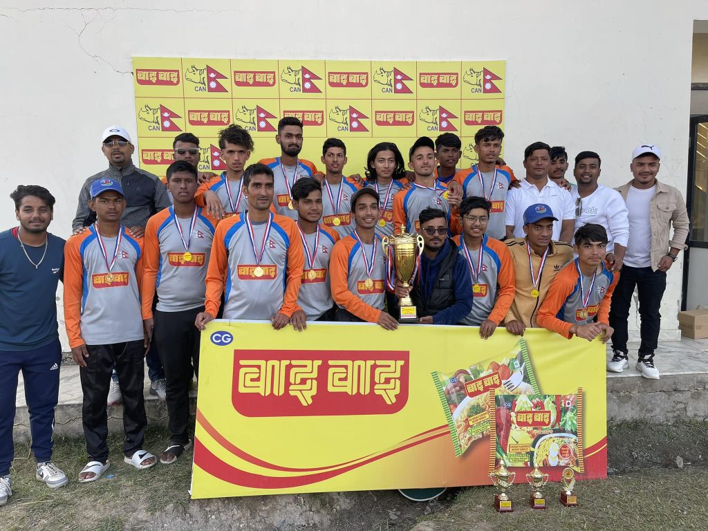 waiwai u-419 winner nuwakot cricket team