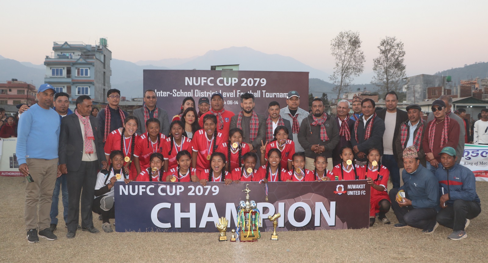 second nufc girls winner chandrajyoti secondary school