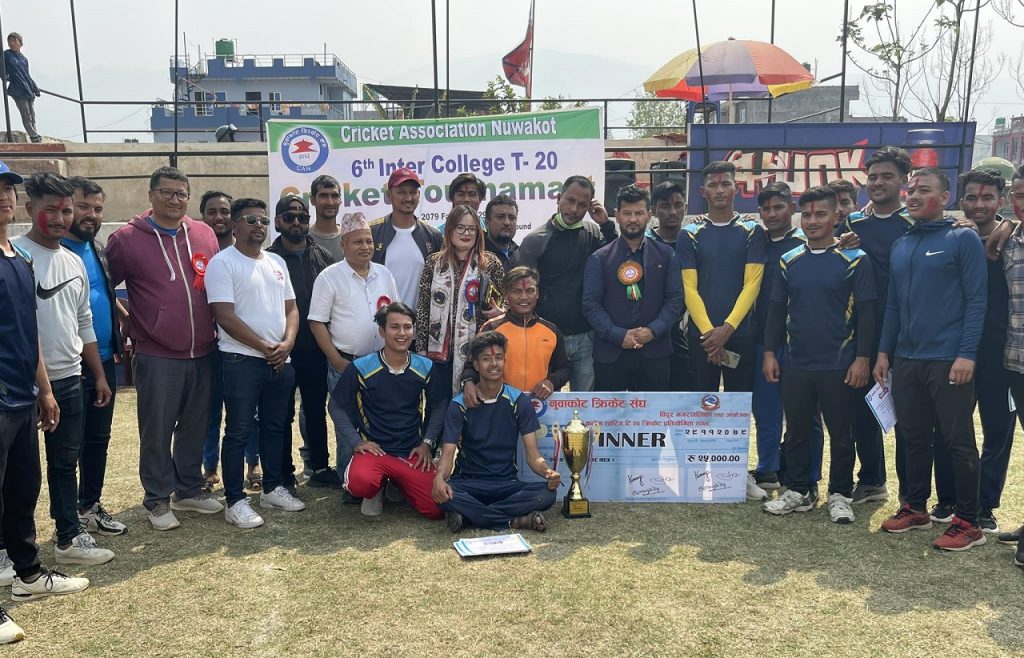 nuwakot can 6th inter college t20 cricket tournament