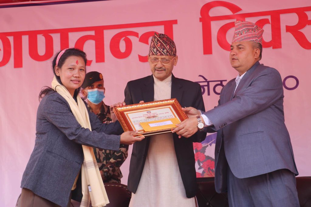 rewarded journalist shaktimaya tamang