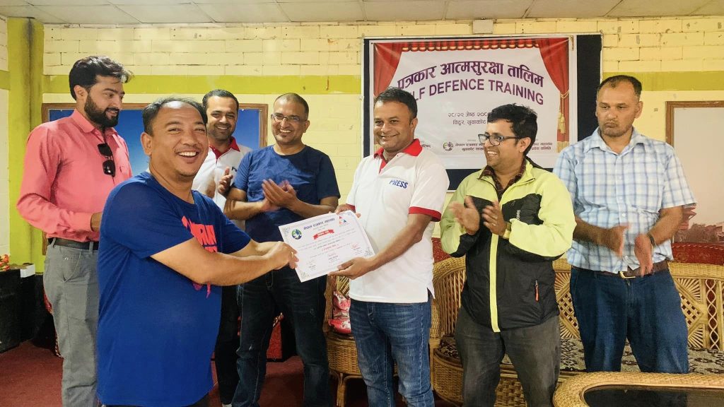journalist defense training nuwakot