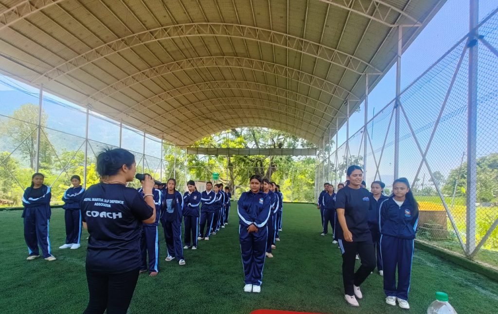 women self defense training in nuwakot