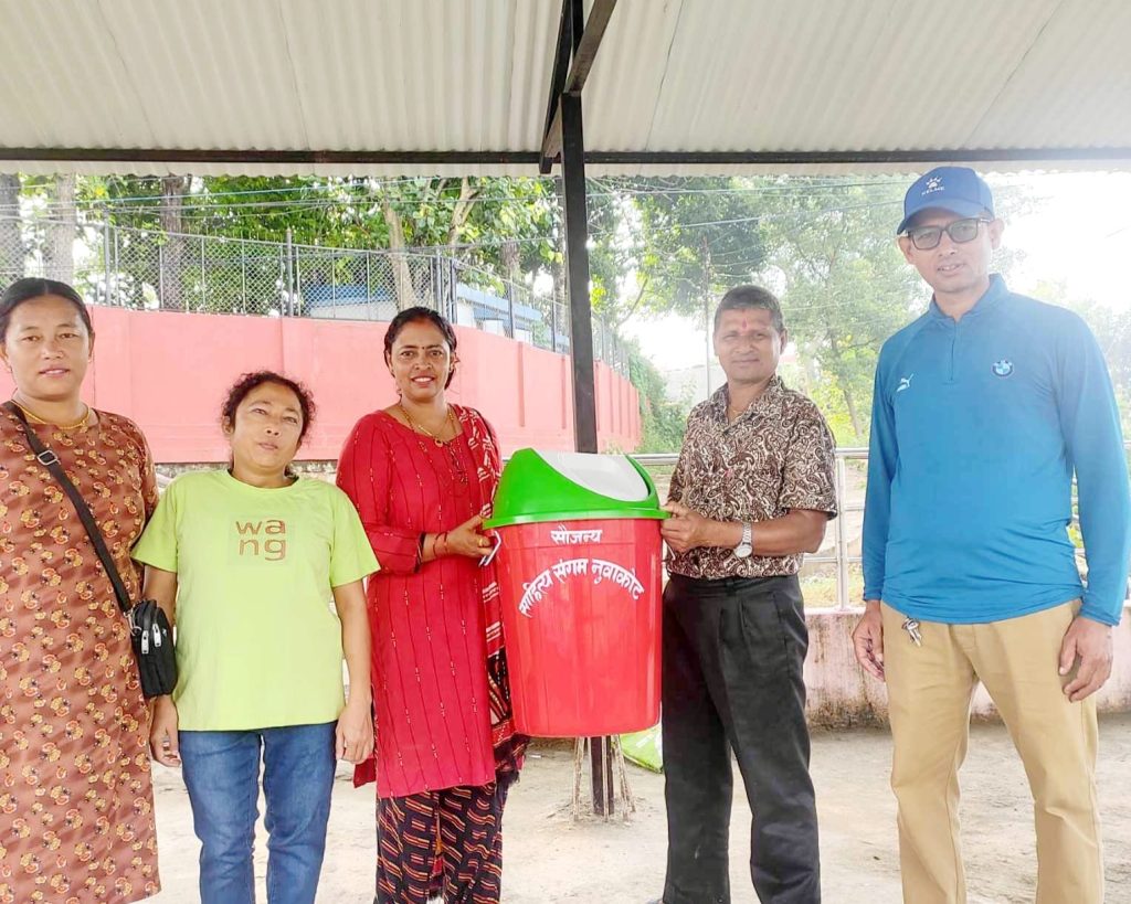 dustbin distribution in nuwakot