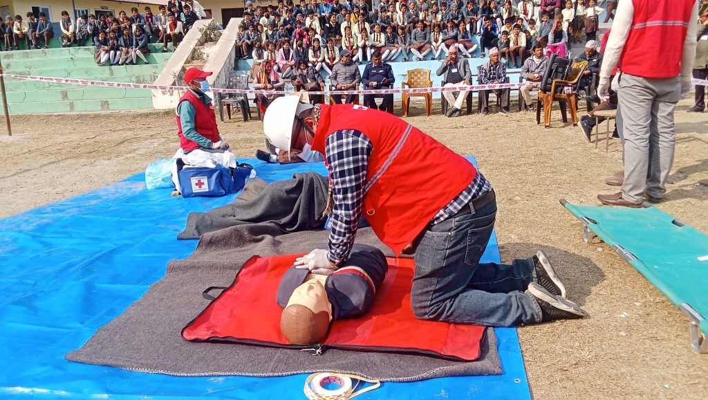 after earthquake relief practice nuwakot redcross