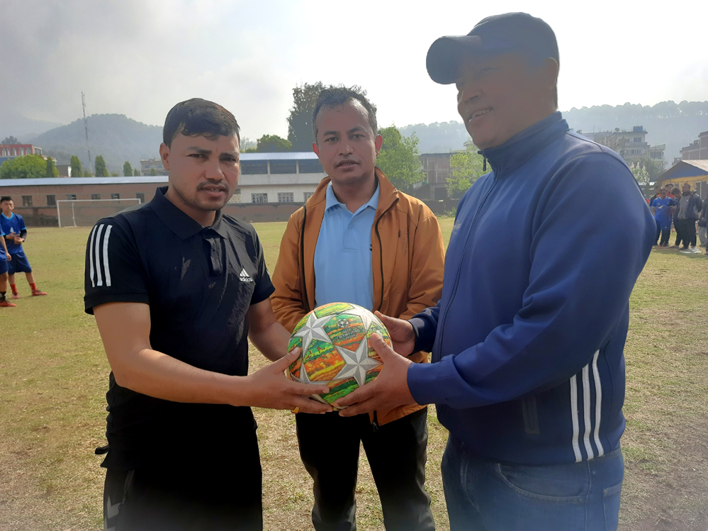 Bidur city youth club bidur friendship football in nuwakot