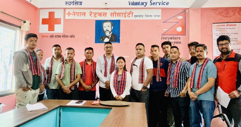 bidur youth redcross circle nuwakot