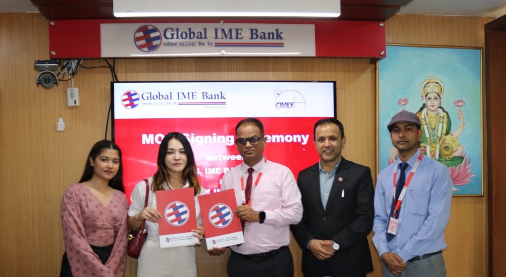 global ime bank contracted with cimex ink