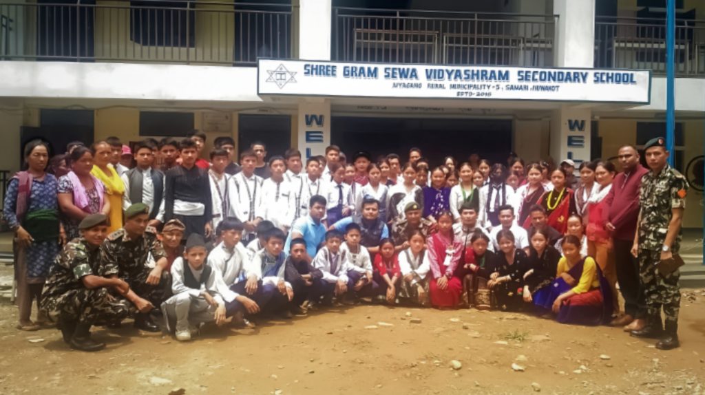 army training in gramsewa secondary school