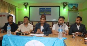rashtriy swatantra party nuwakot press meet program