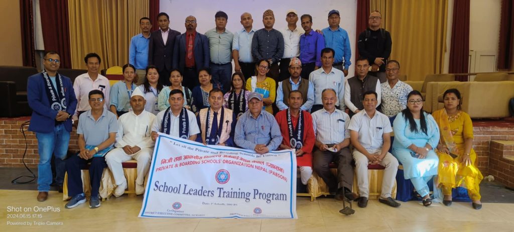 school leaders training program by PABSON Bagamati and Nuwakot