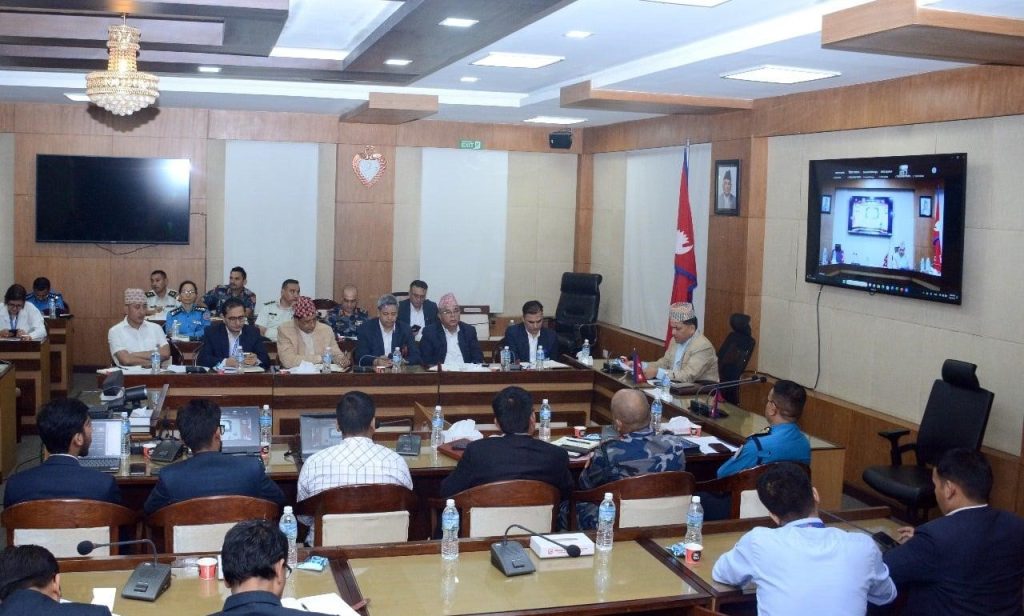 home minister secretary virtual meeting
