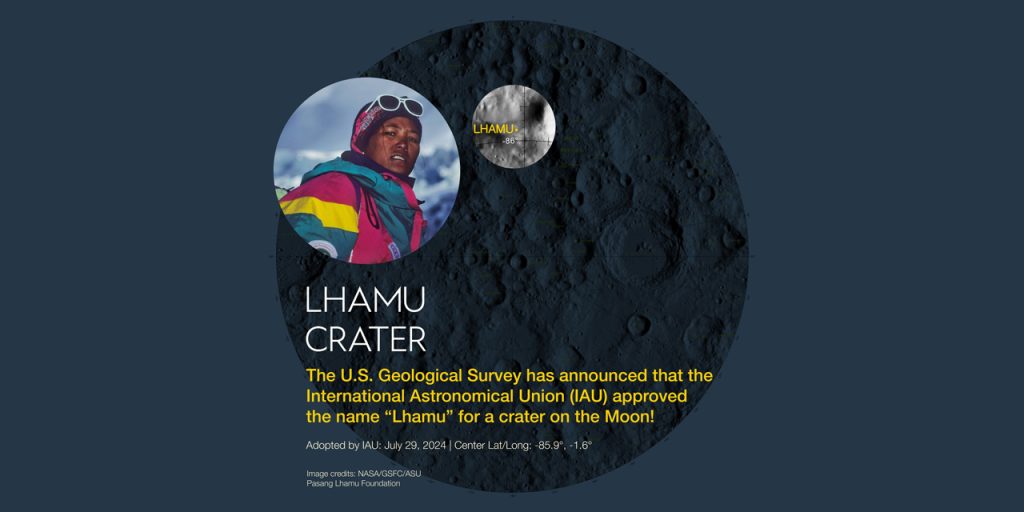 pasang lhamu crater on ther moon