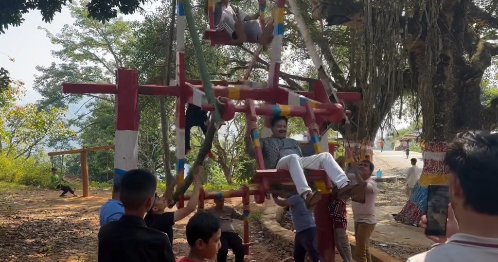 traditional swing in tarakeshwar rural municipality