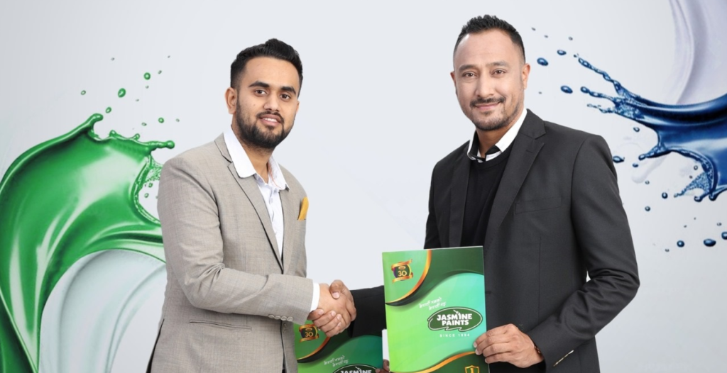 paras khadka brand ambassador of jasmine paints