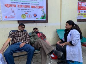 prem sagar karmacharya donate blood in Nuwakot