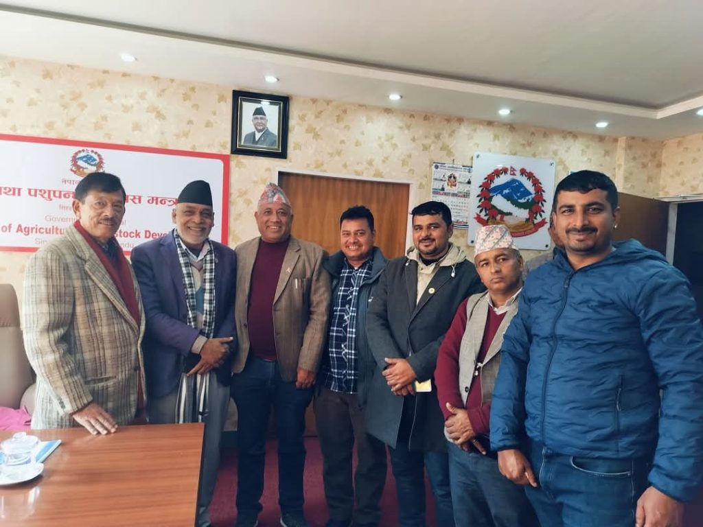 deputy mayor shiva prasad dahal meet agriculture minister