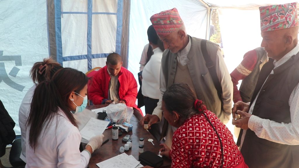 Free health camp for non-communicable diseases in Nuwakot DAO